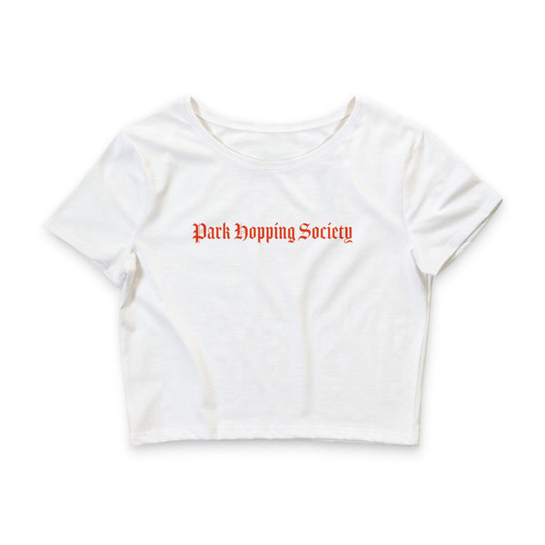 Park Hopping Society Crop Tee — Women's Disney Park Shirt