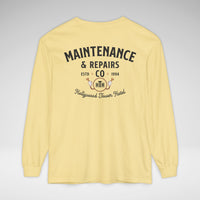 Hollywood Tower Hotel Maintenance & Repairs Comfort Colors Unisex Garment-dyed Long Sleeve T-Shirt