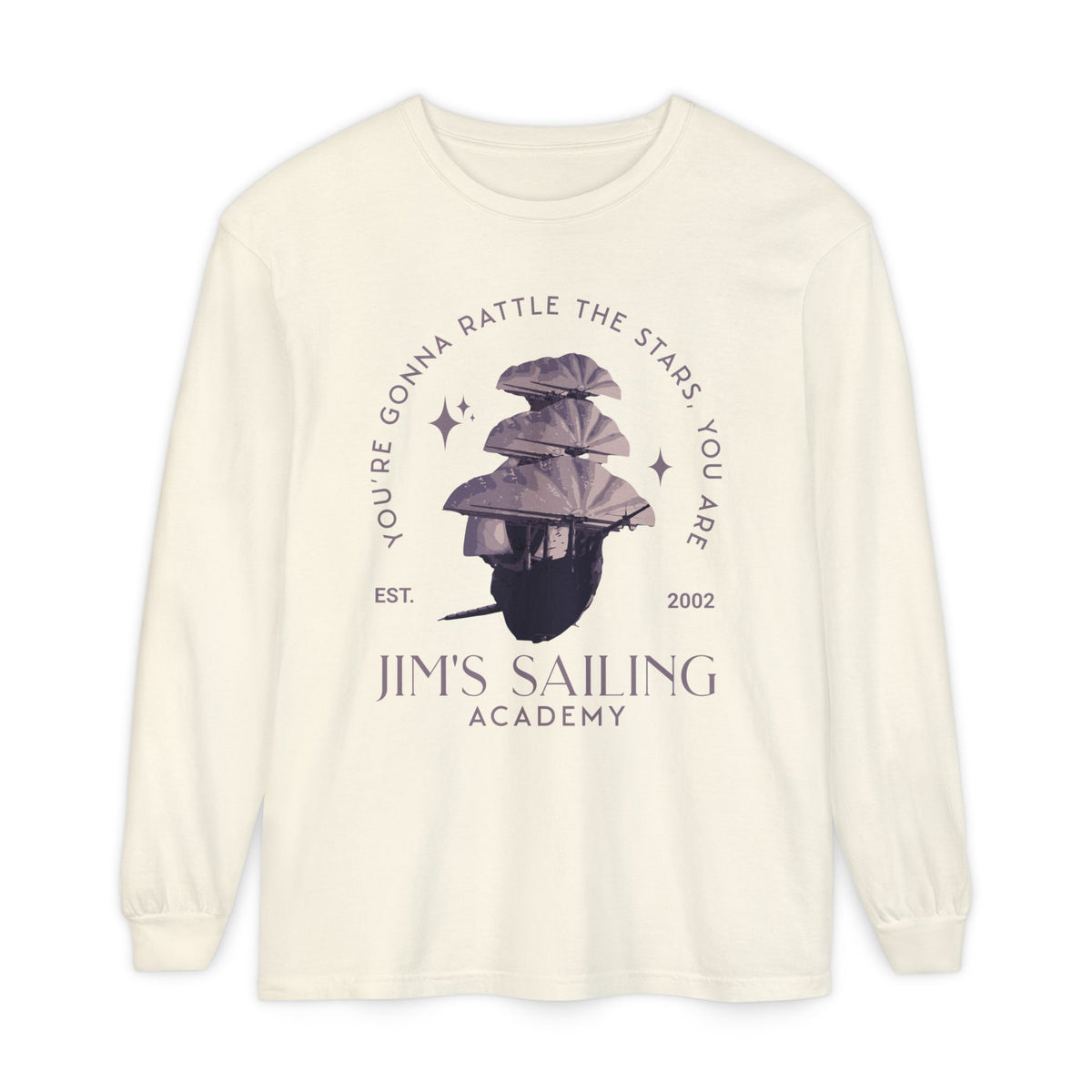 Jim's Sailing Academy Comfort Colors Unisex Garment-dyed Long Sleeve T-Shirt