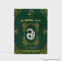 Harry Potter X Kitsch Satin-Wrapped Hair Towel - Slytherin