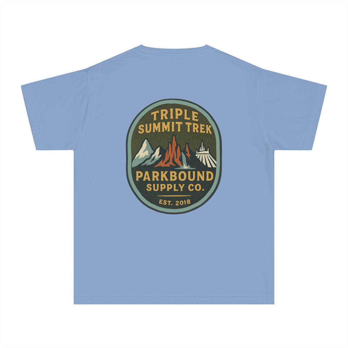 Triple Summit Trek Comfort Colors Youth Midweight Tee