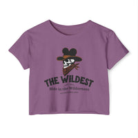 The Wildest Ride in the Wilderness Women's Festival Crop Top