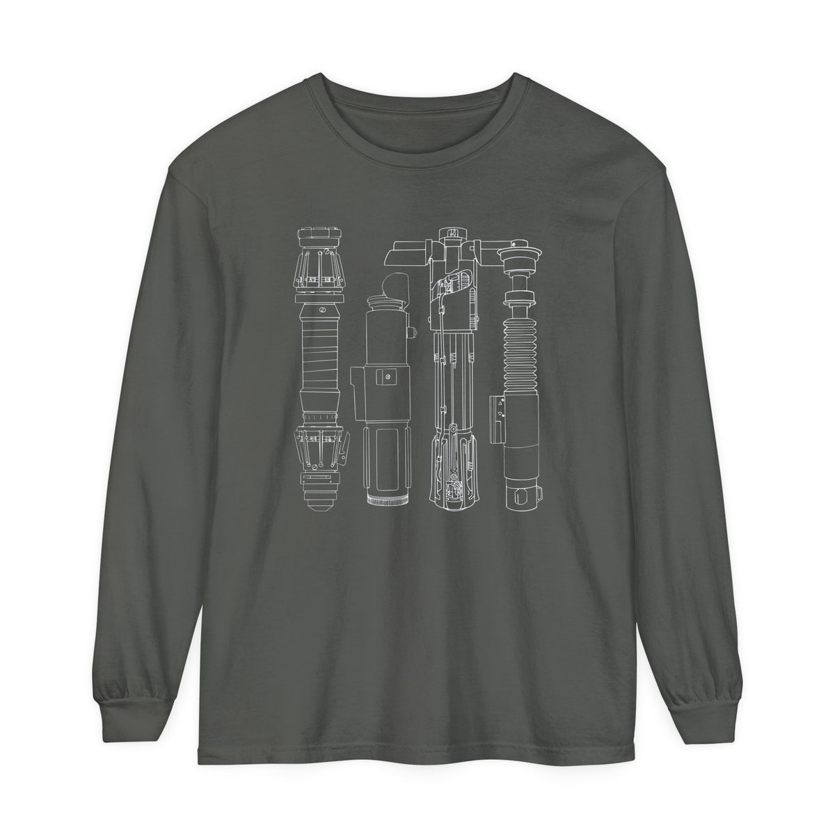 Lightsabers Comfort Colors Unisex Garment-dyed Long Sleeve T-Shirt