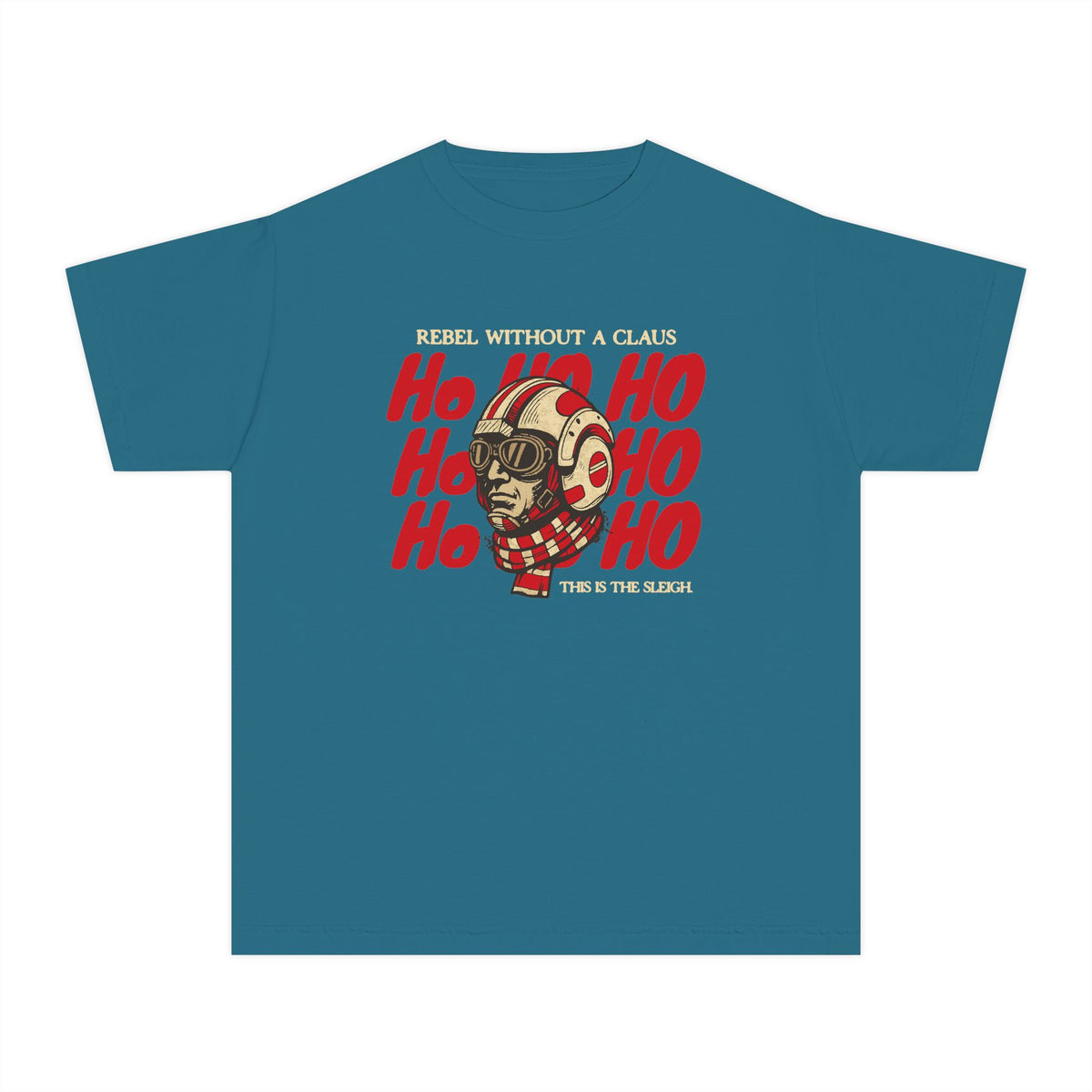 Rebel Without a Claus Comfort Colors Youth Midweight Tee