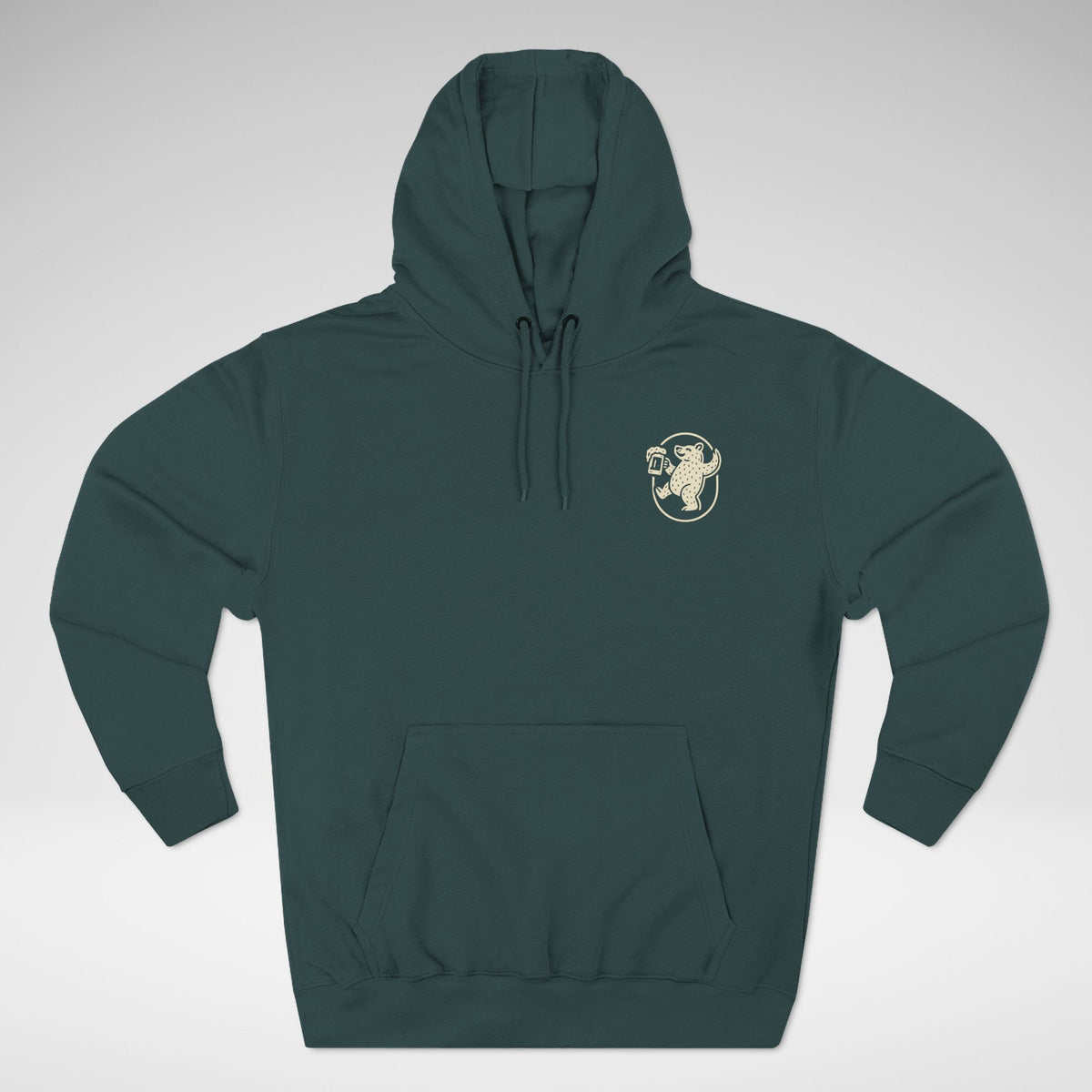 Country Bear Brown Ale Lane Seven Fleece Hoodie