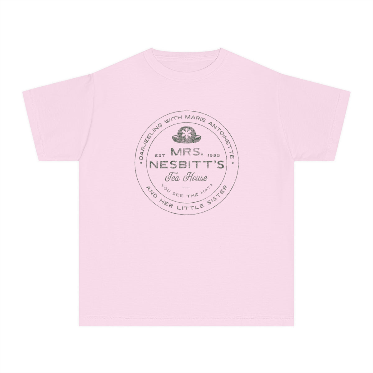 Mrs. Nesbitt’s Tea House Comfort Colors Youth Midweight Tee