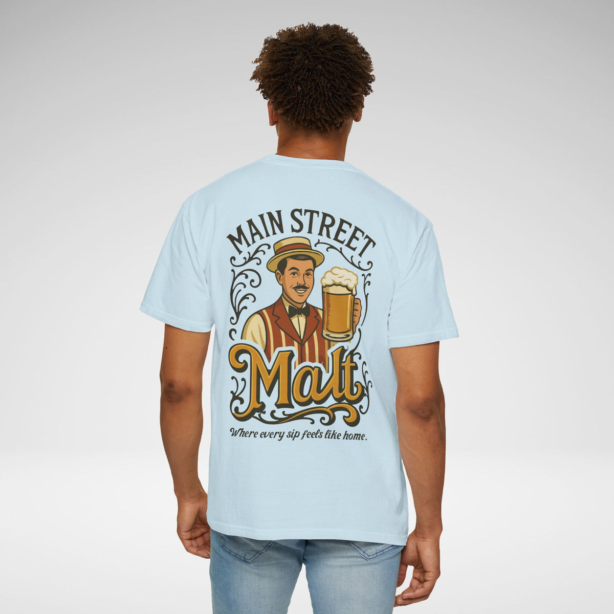 Main Street Malt Comfort Colors Unisex Garment-Dyed T-shirt