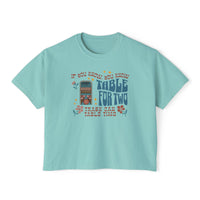 Table For Two Comfort Colors Women's Boxy Tee