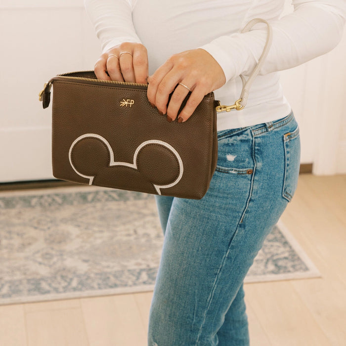 Disney Mocha Mickey Mouse Zip Pouch