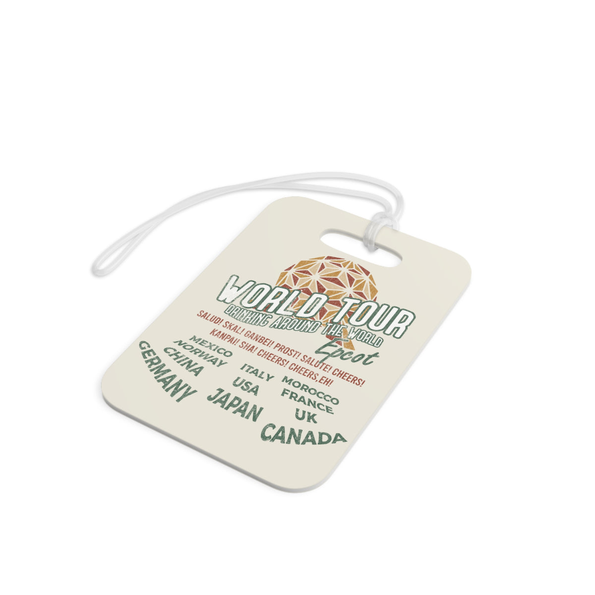 Drink Around the World Tour Passport Tag