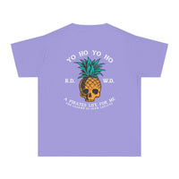 Yo Ho Pirates Life For Me Comfort Colors Youth Midweight Tee