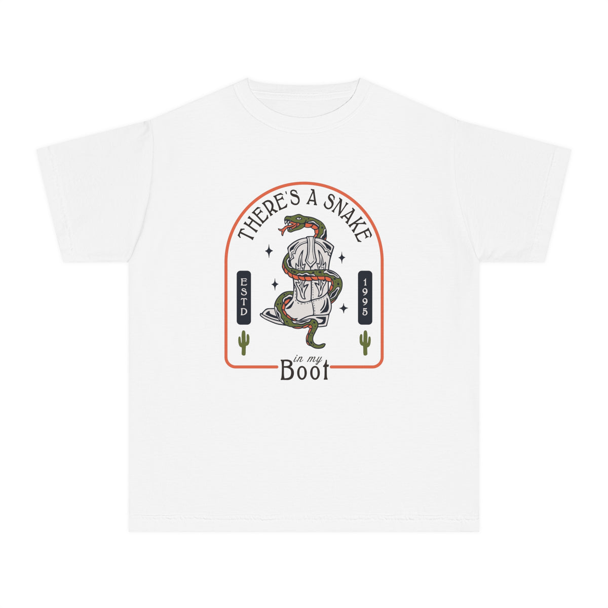 There's A Snake In My Boot Comfort Colors Youth Midweight Tee
