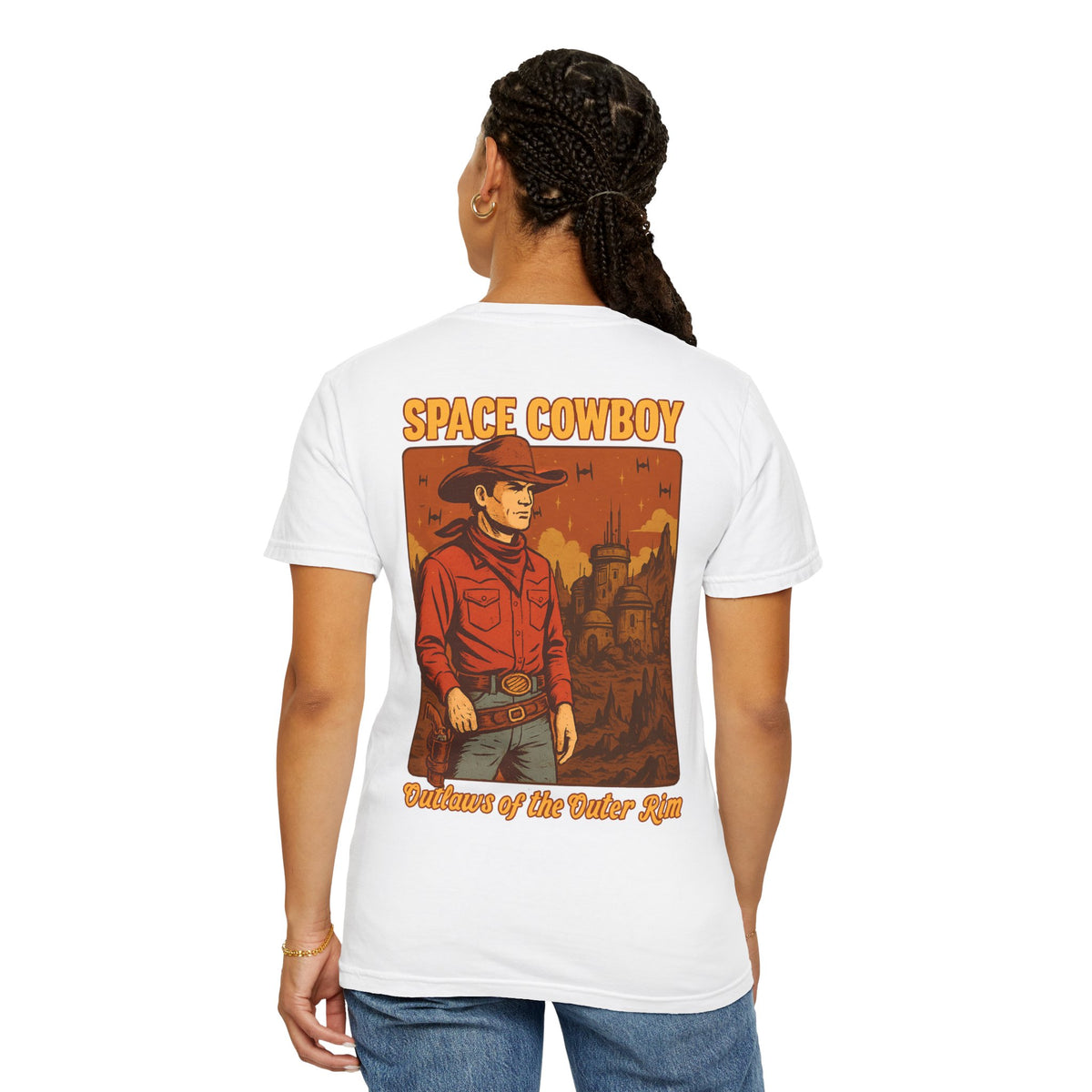 Space Cowboy Outlaws of the Outer Rim Comfort Colors Unisex Garment-Dyed T-shirt