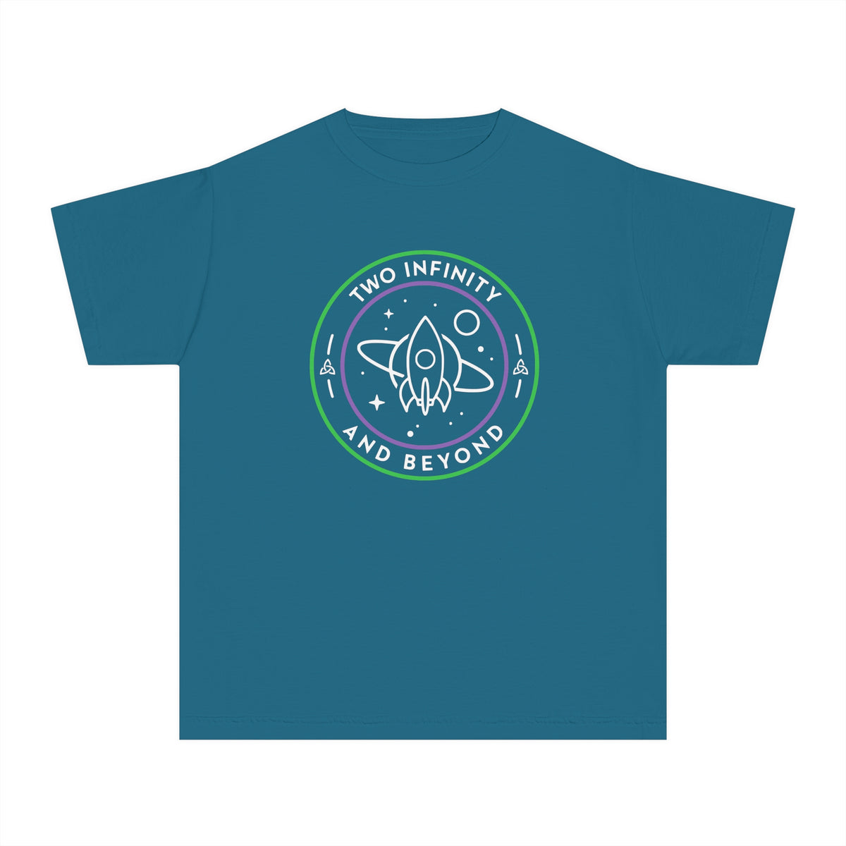 Two Infinity And Beyond Comfort Colors Youth Midweight Tee