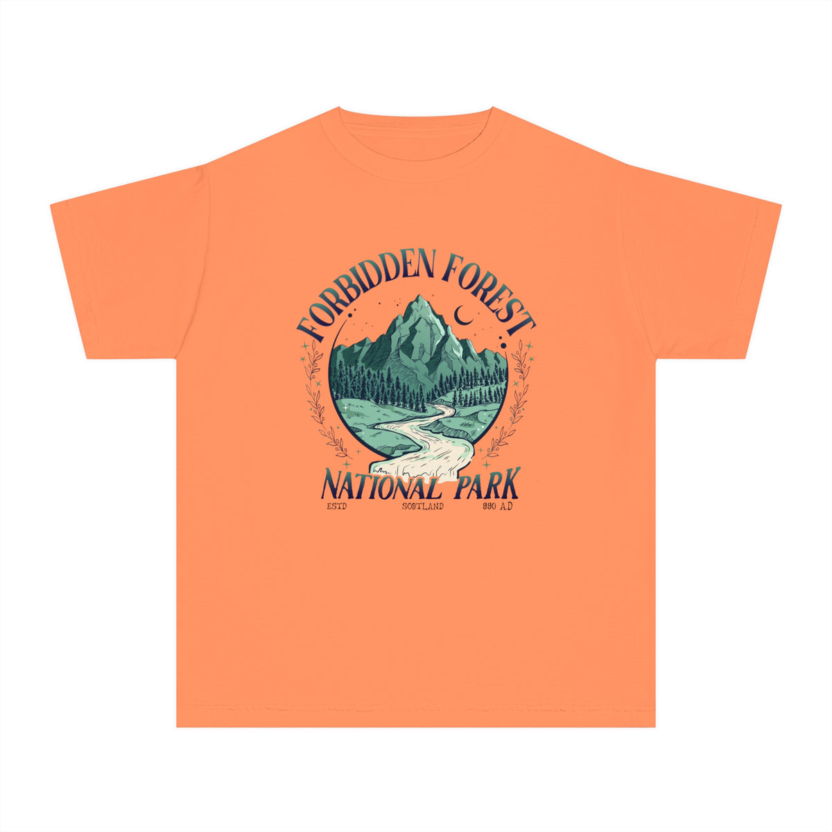 Forbidden Forest National Park Comfort Colors Youth Midweight Tee