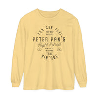 Pan's Flight School Comfort Colors Unisex Garment-dyed Long Sleeve T-Shirt
