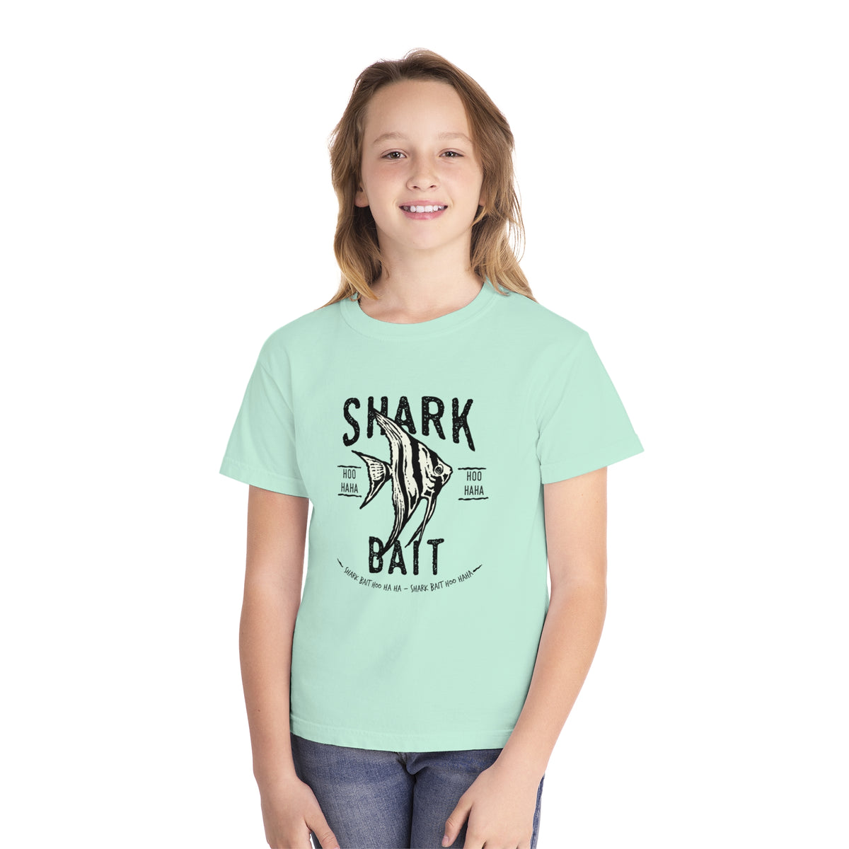 Shark Bait Hoo Haha Comfort Colors Youth Midweight Tee