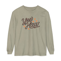 Yee Haw Comfort Colors Unisex Garment-dyed Long Sleeve T-Shirt