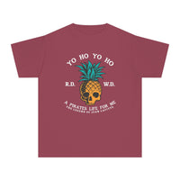 Yo Ho Pirates Life For Me Comfort Colors Youth Midweight Tee