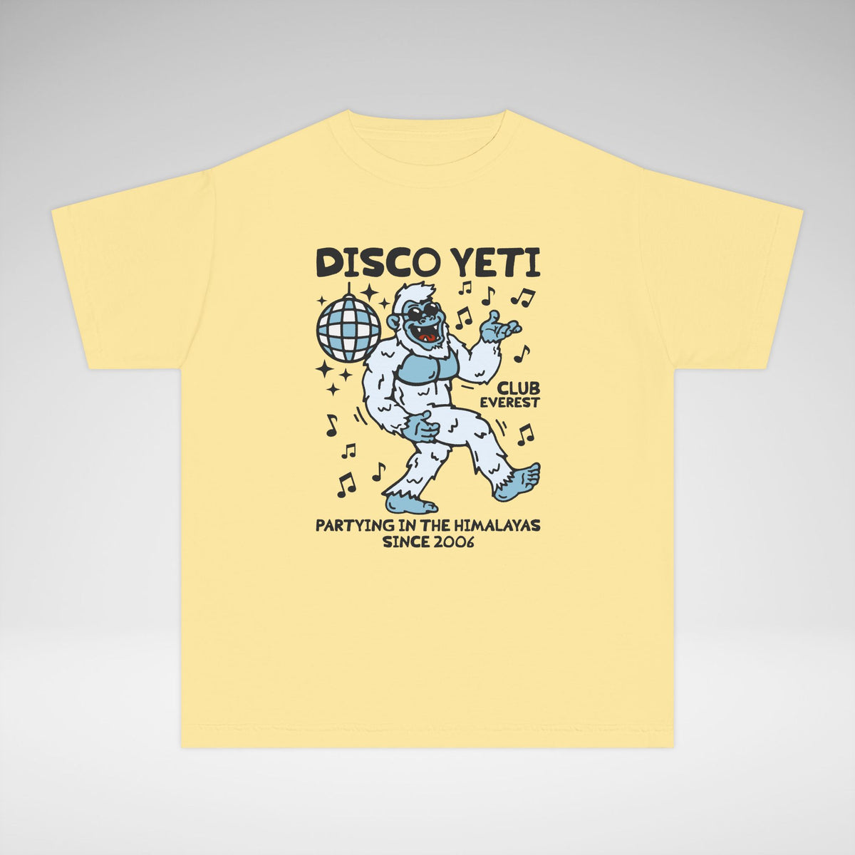 Disco Yeti Comfort Colors Youth Midweight Tee