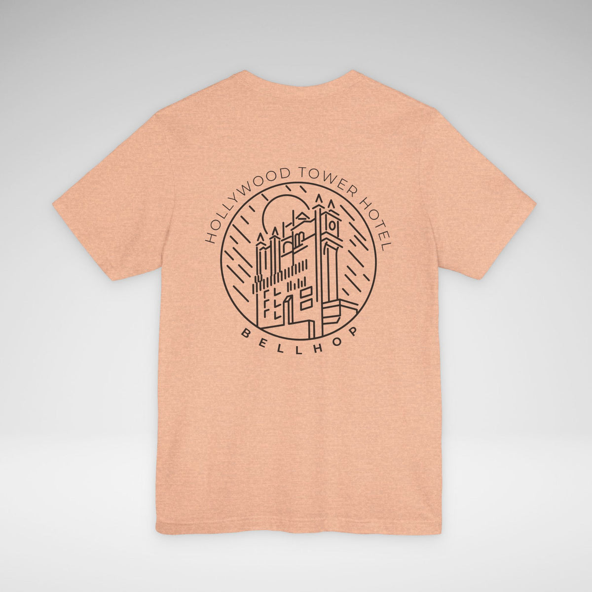 Hollywood Tower Hotel Bellhop Bella Canvas Unisex Jersey Short Sleeve Tee