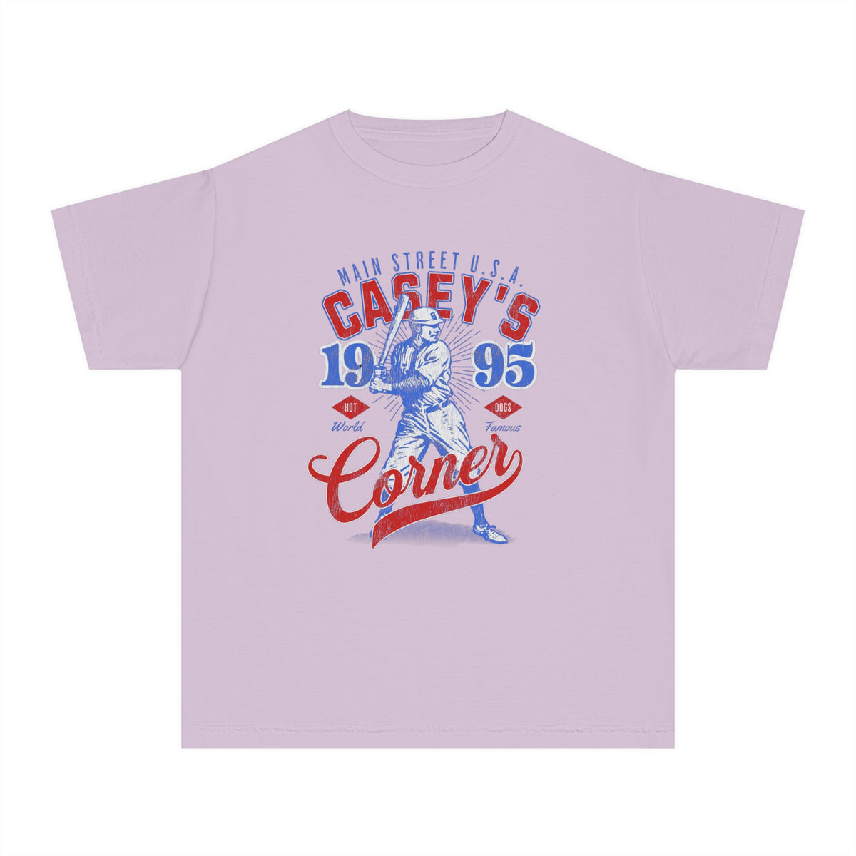 Casey’s Corner Distressed Comfort Colors Youth Midweight Tee