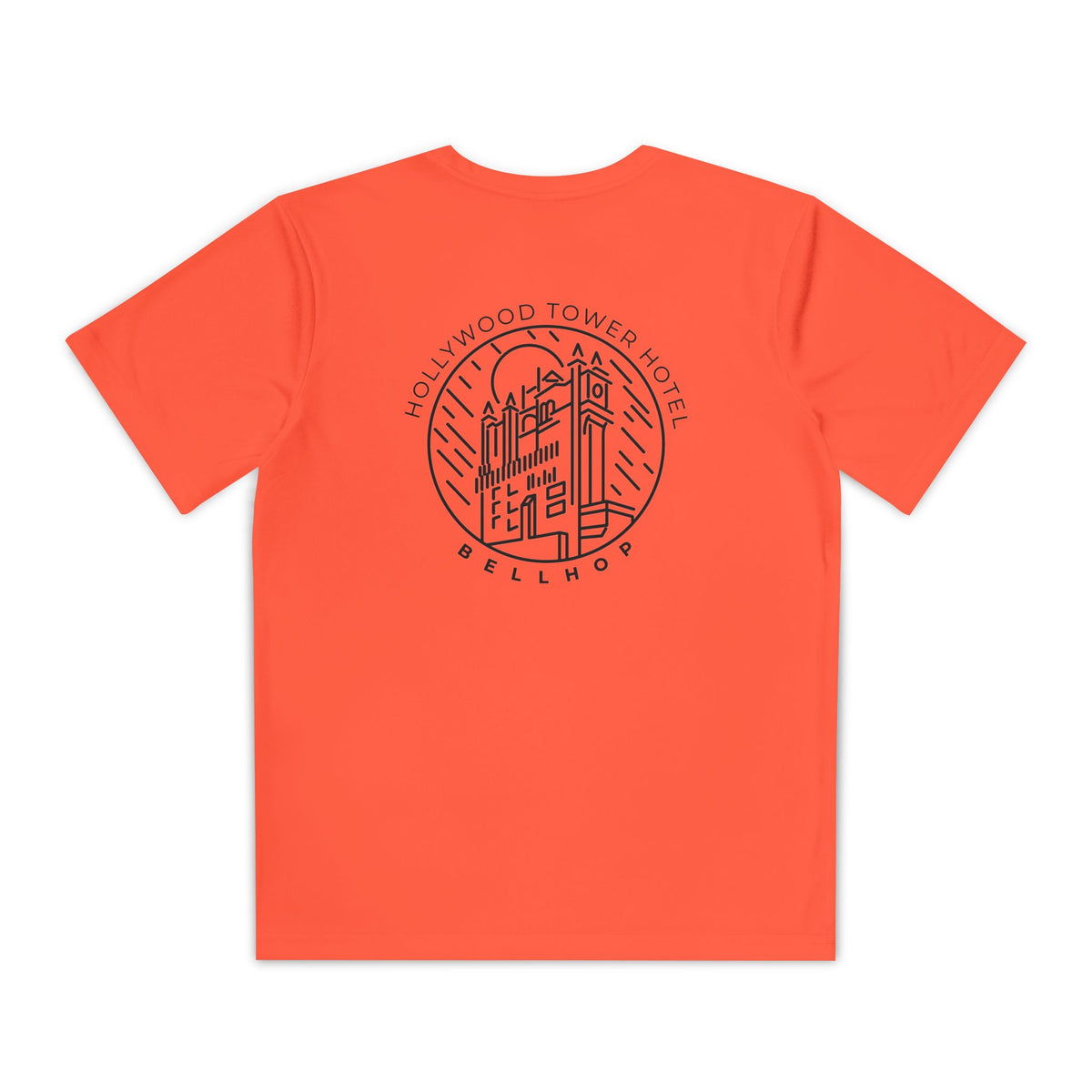 Hollywood Tower Hotel Moisture-Wicking Youth Tee — Disney Parks Ride Shirt