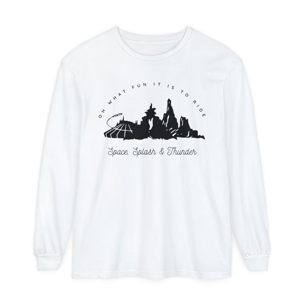 Oh What Fun It Is To Ride Comfort Colors Unisex Garment-dyed Long Sleeve T-Shirt
