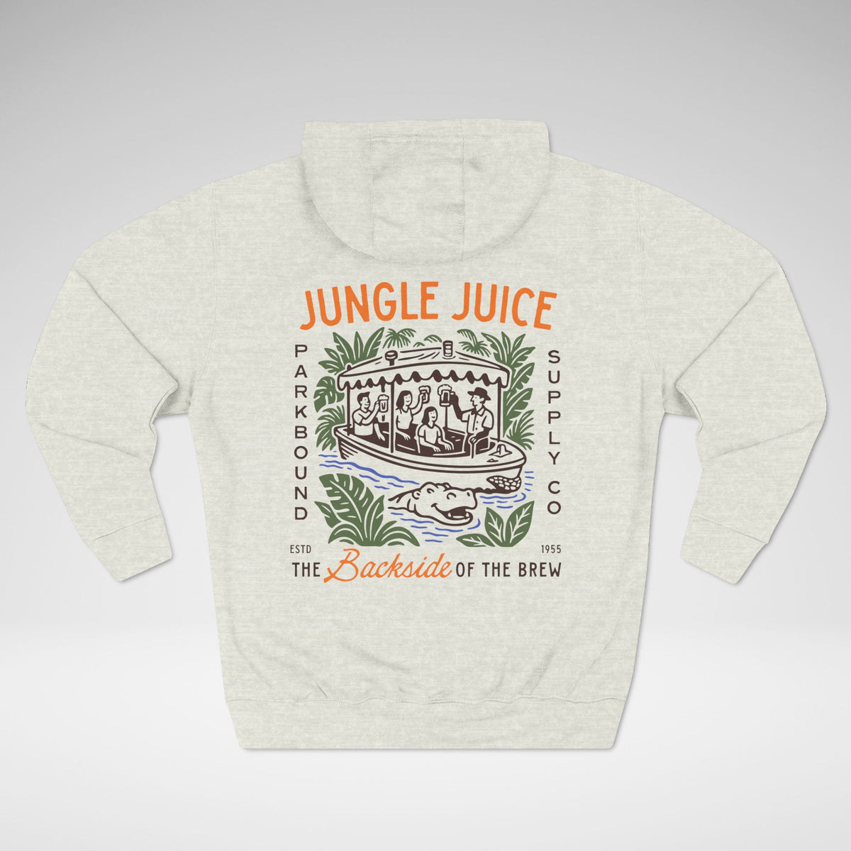 Jungle Juice - The Backside of the Brew Lane Seven Fleece Hoodie