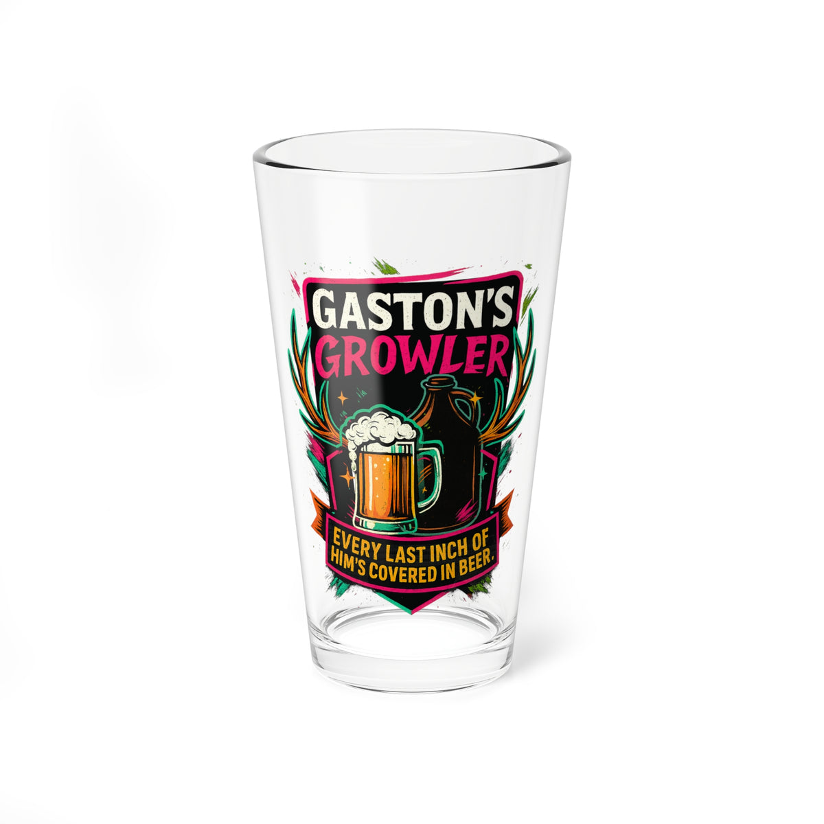 Gaston's Growler Glass 16oz