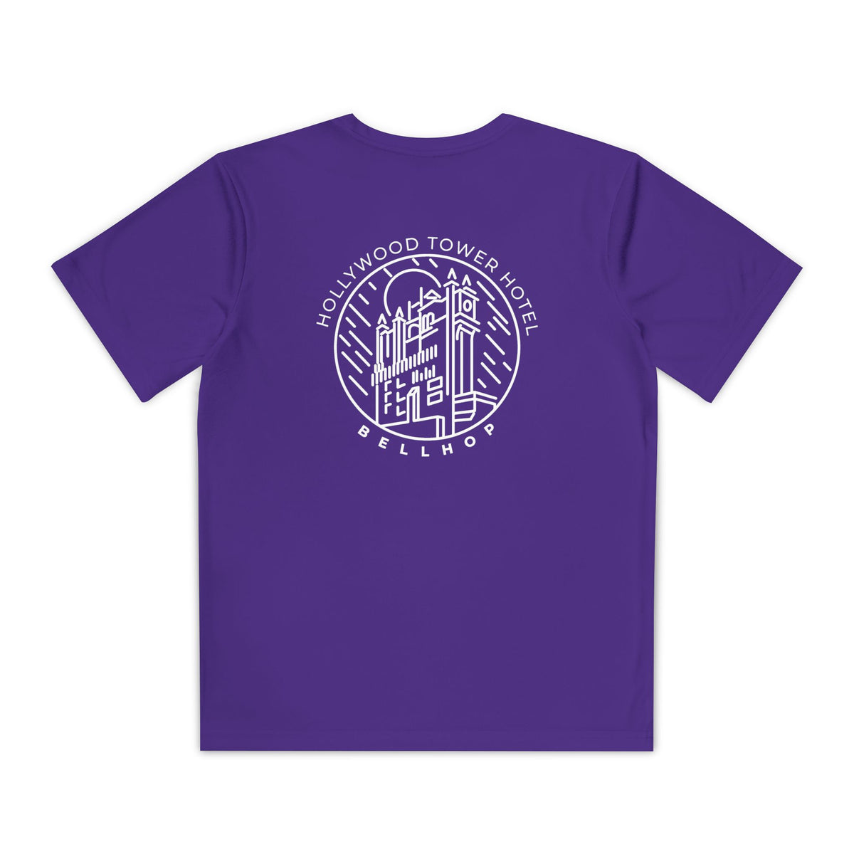 Hollywood Tower Hotel Moisture-Wicking Youth Tee — Disney Parks Ride Shirt