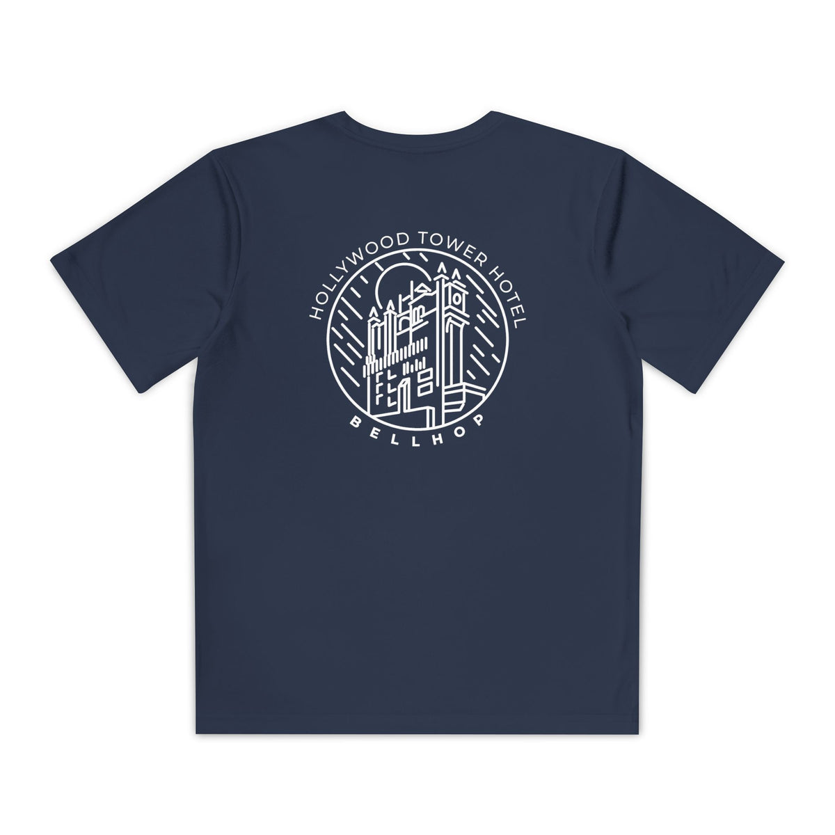 Hollywood Tower Hotel Moisture-Wicking Youth Tee — Disney Parks Ride Shirt