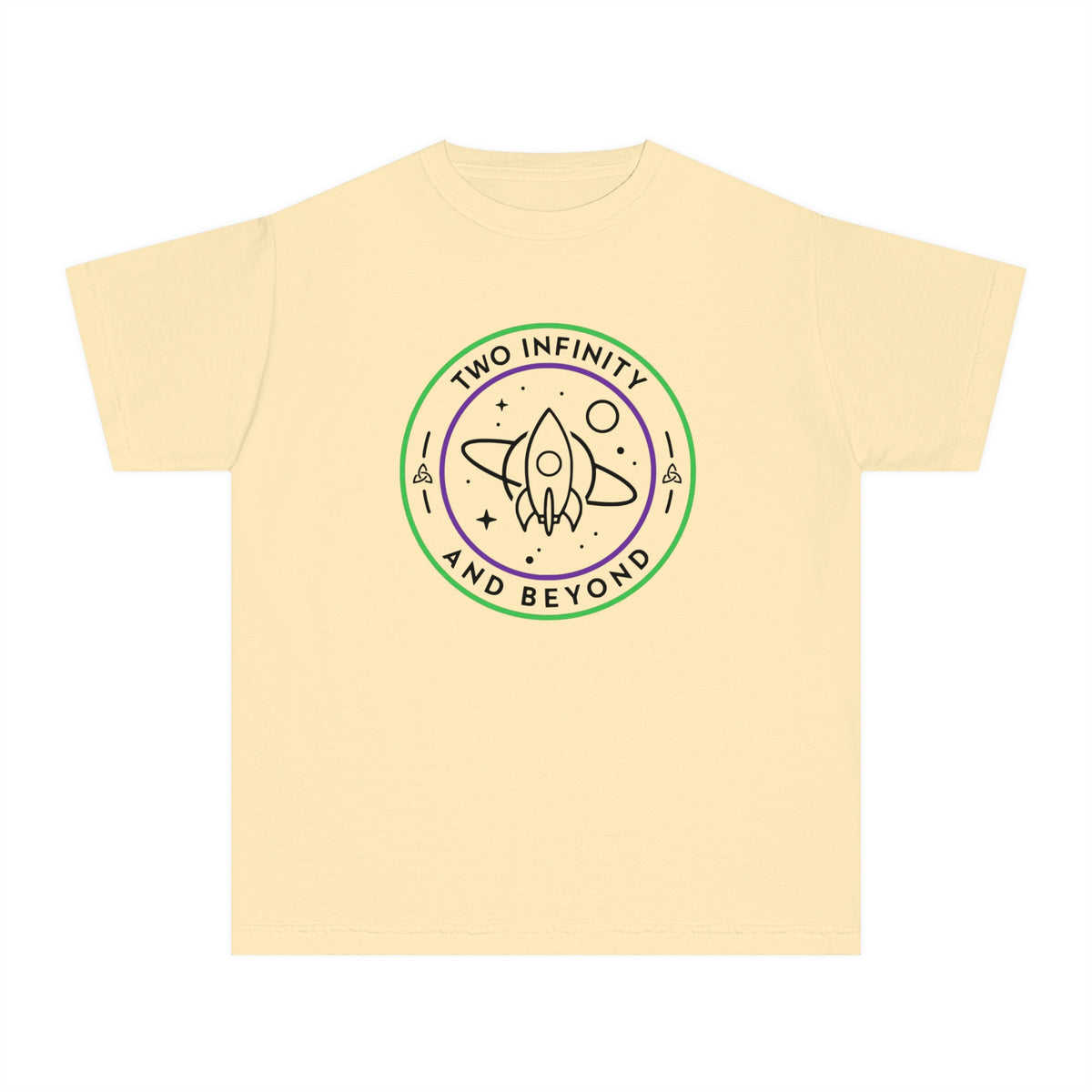 Two Infinity And Beyond Comfort Colors Youth Midweight Tee