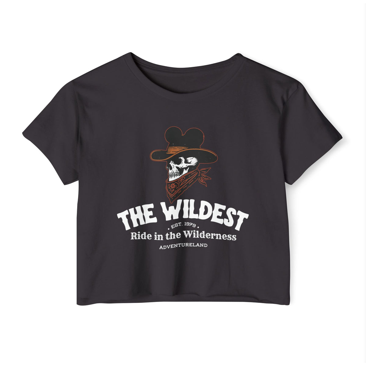 The Wildest Ride in the Wilderness Women's Festival Crop Top