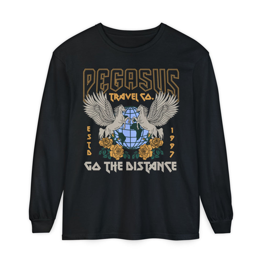 Pegasus Travel Co Comfort Colors Unisex Garment-dyed Long Sleeve T-Shirt