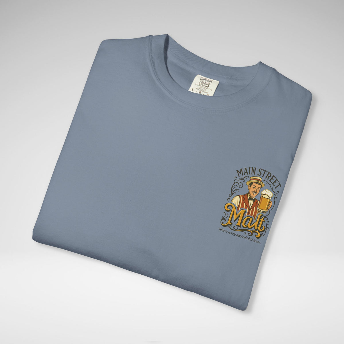 Main Street Malt Comfort Colors Unisex Garment-Dyed T-shirt