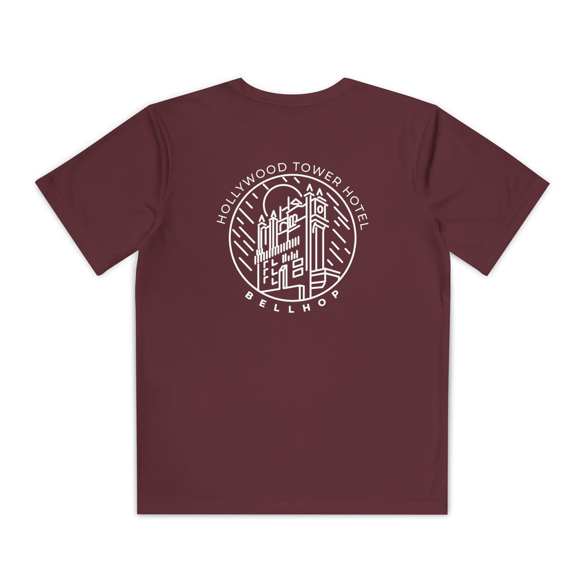 Hollywood Tower Hotel Moisture-Wicking Youth Tee — Disney Parks Ride Shirt