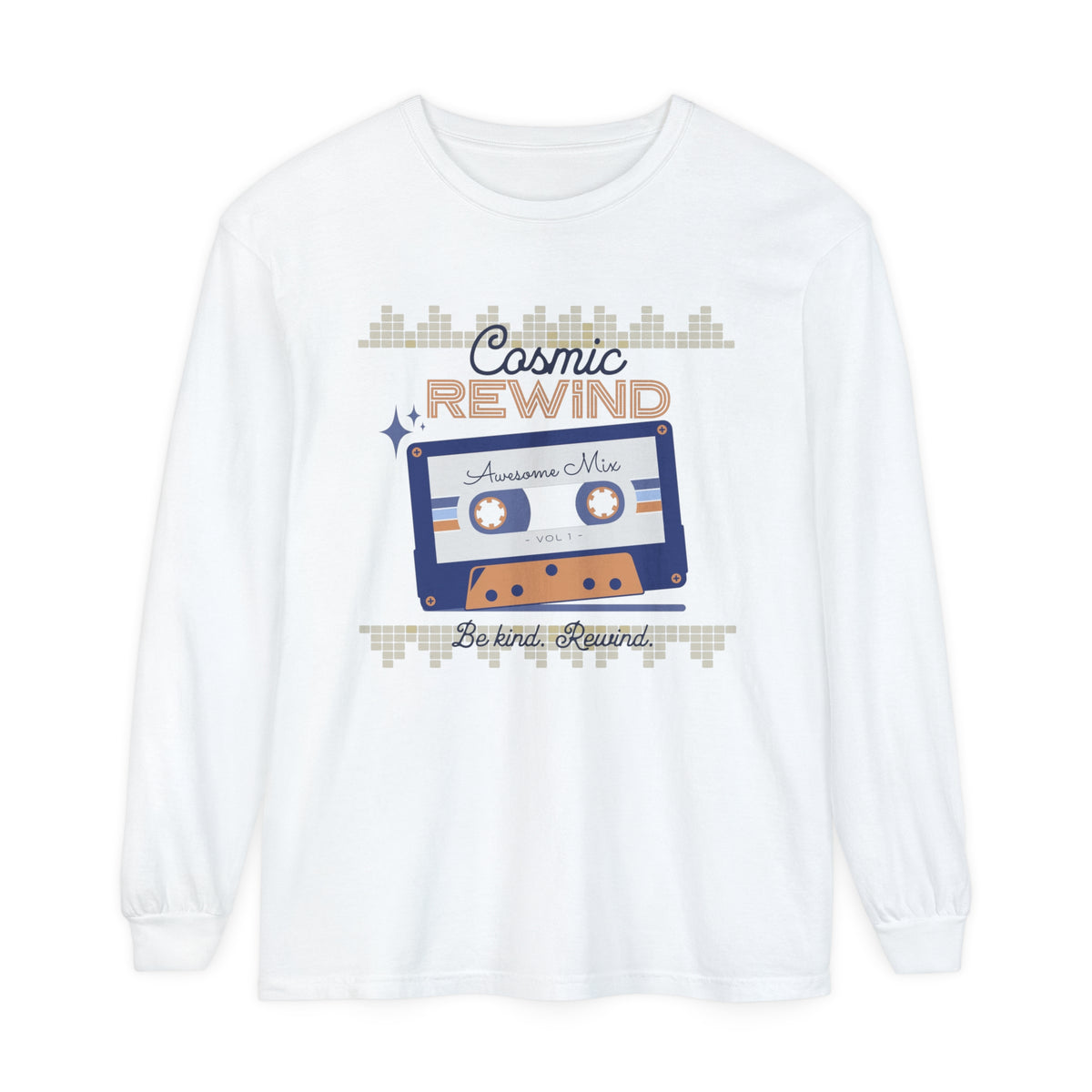Cosmic Rewind Comfort Colors Unisex Garment-dyed Long Sleeve T-Shirt