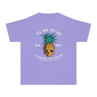 Yo Ho Pirates Life For Me Comfort Colors Youth Midweight Tee