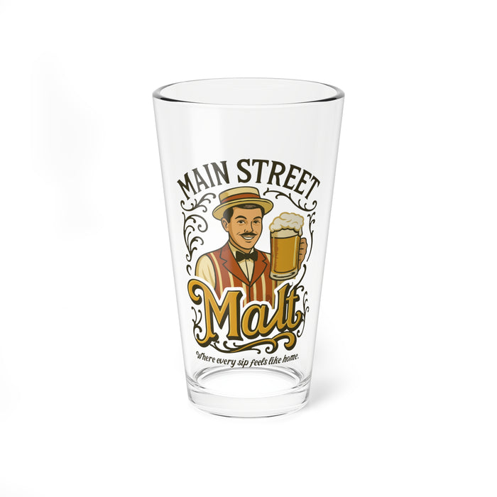 Main Street Malt Glass 16oz