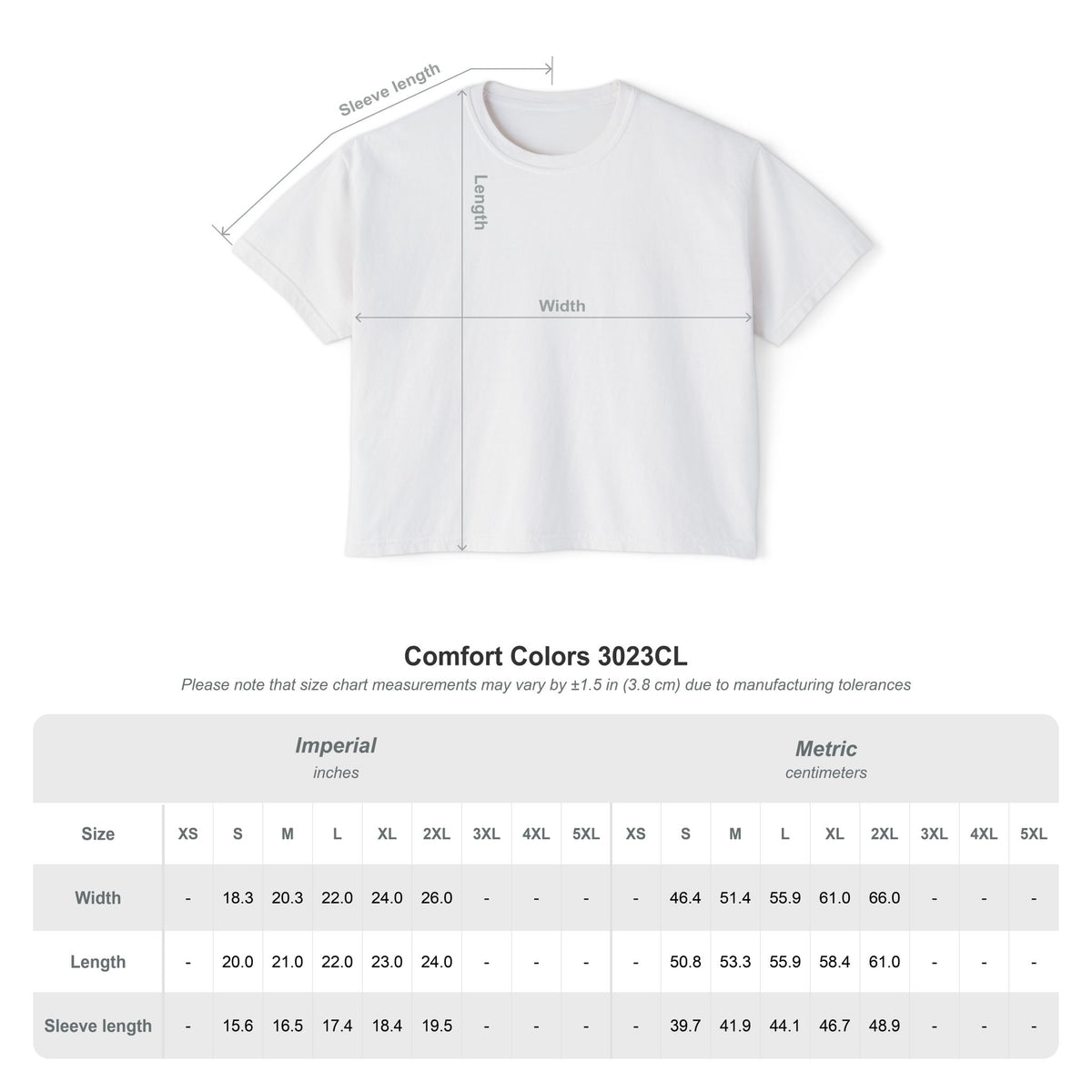 World Tour Comfort Colors Women's Boxy Tee