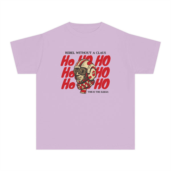 Rebel Without a Claus Comfort Colors Youth Midweight Tee