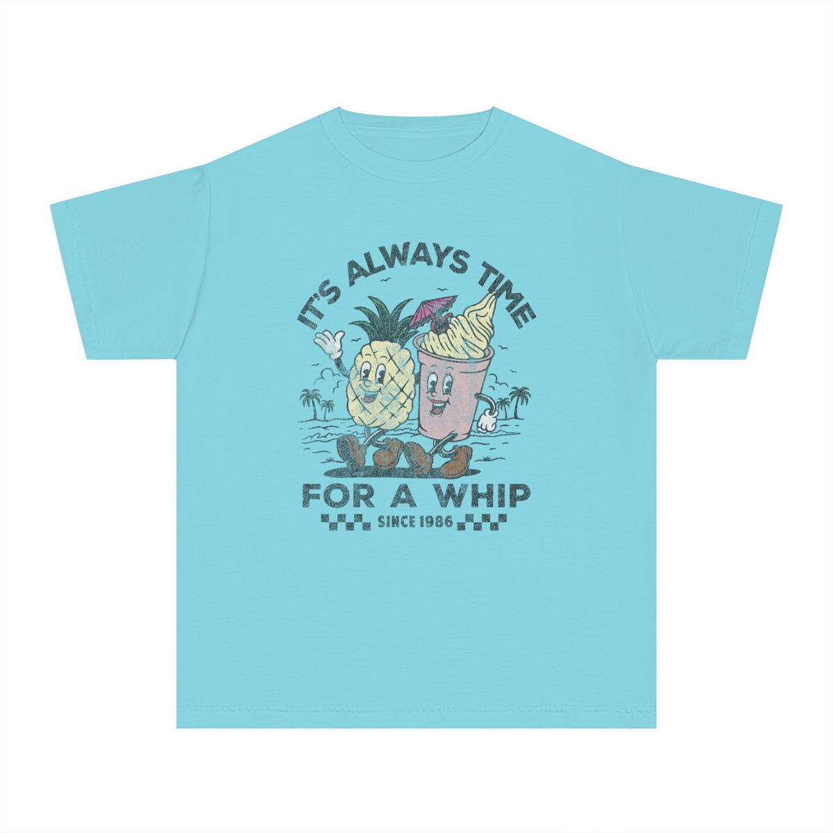 It's Always Time For A Whip Comfort Colors Youth Midweight Tee
