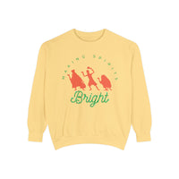 Making Spirits Bright Comfort Colors Unisex Garment-Dyed Sweatshirt