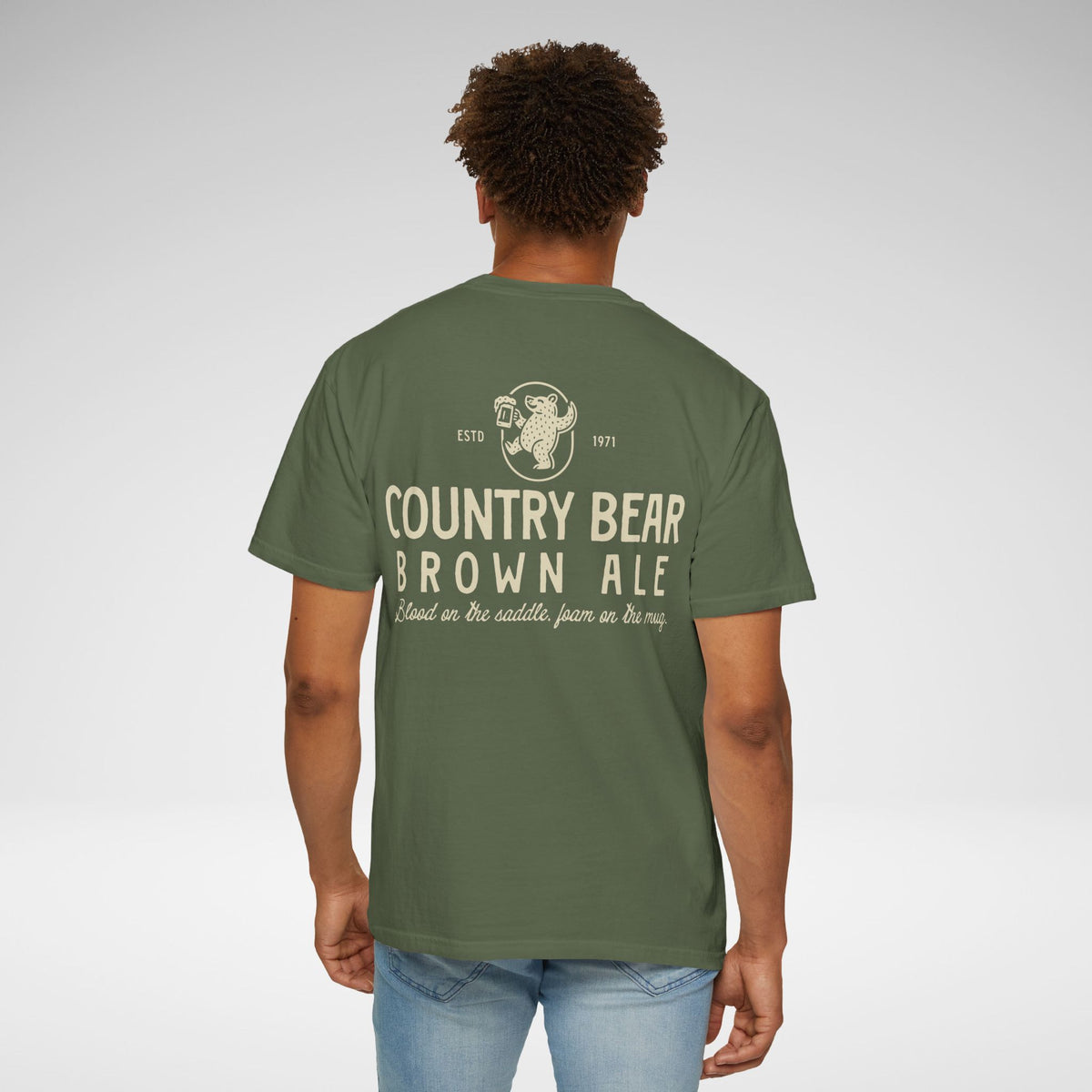 Country Bear Brown Ale Comfort Colors Unisex Garment-Dyed T-shirt