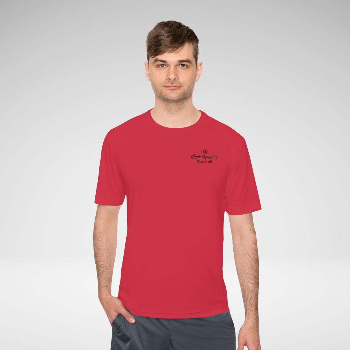 Park Hopping Dad Club Performance Moisture-Wicking Tee