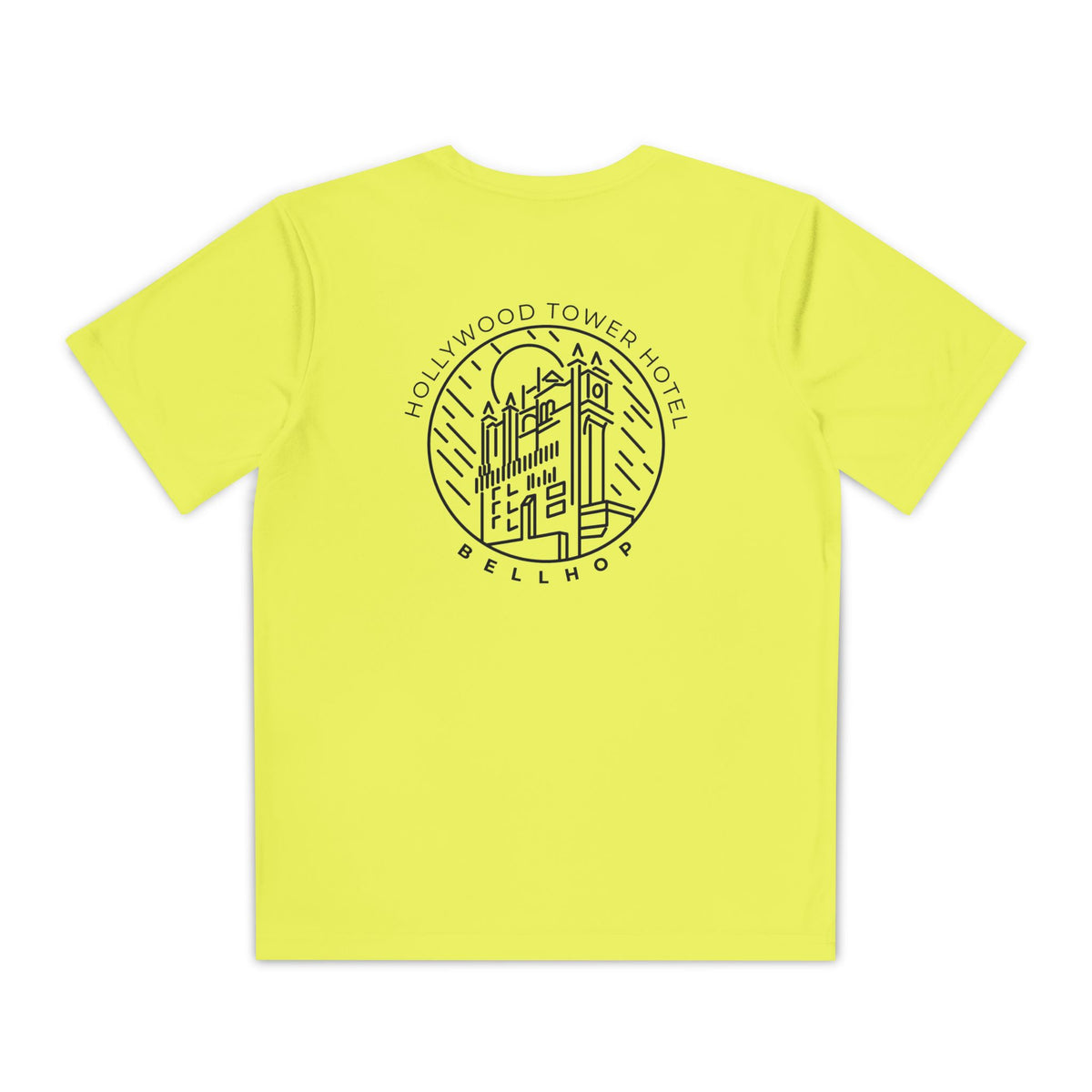 Hollywood Tower Hotel Moisture-Wicking Youth Tee — Disney Parks Ride Shirt