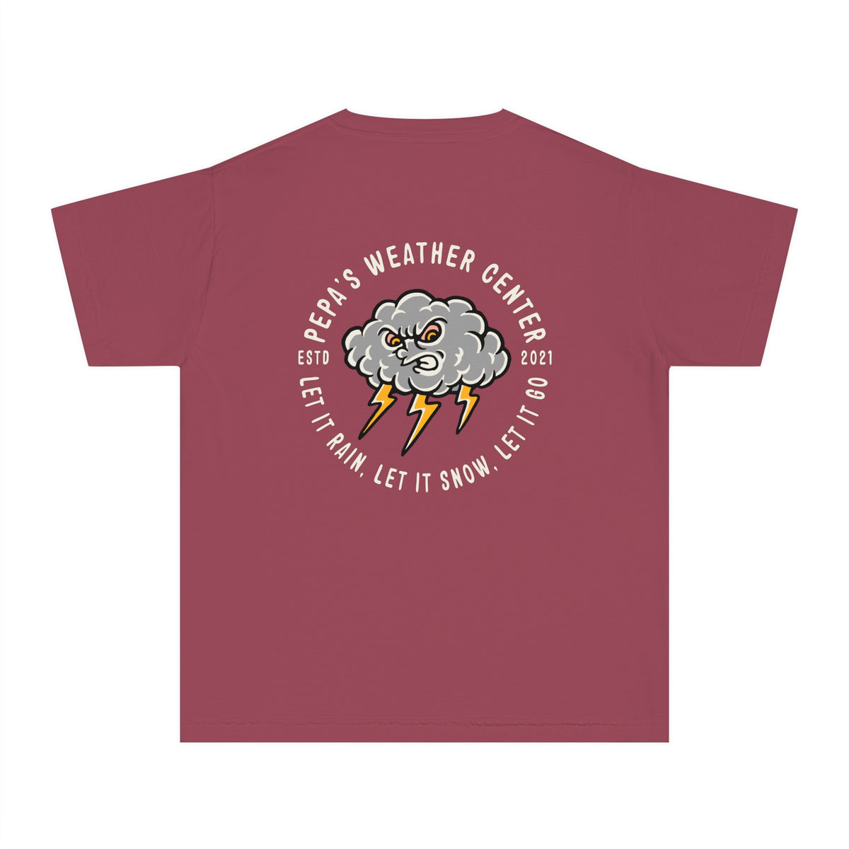 Pepa's Weather Center Comfort Colors Youth Midweight Tee