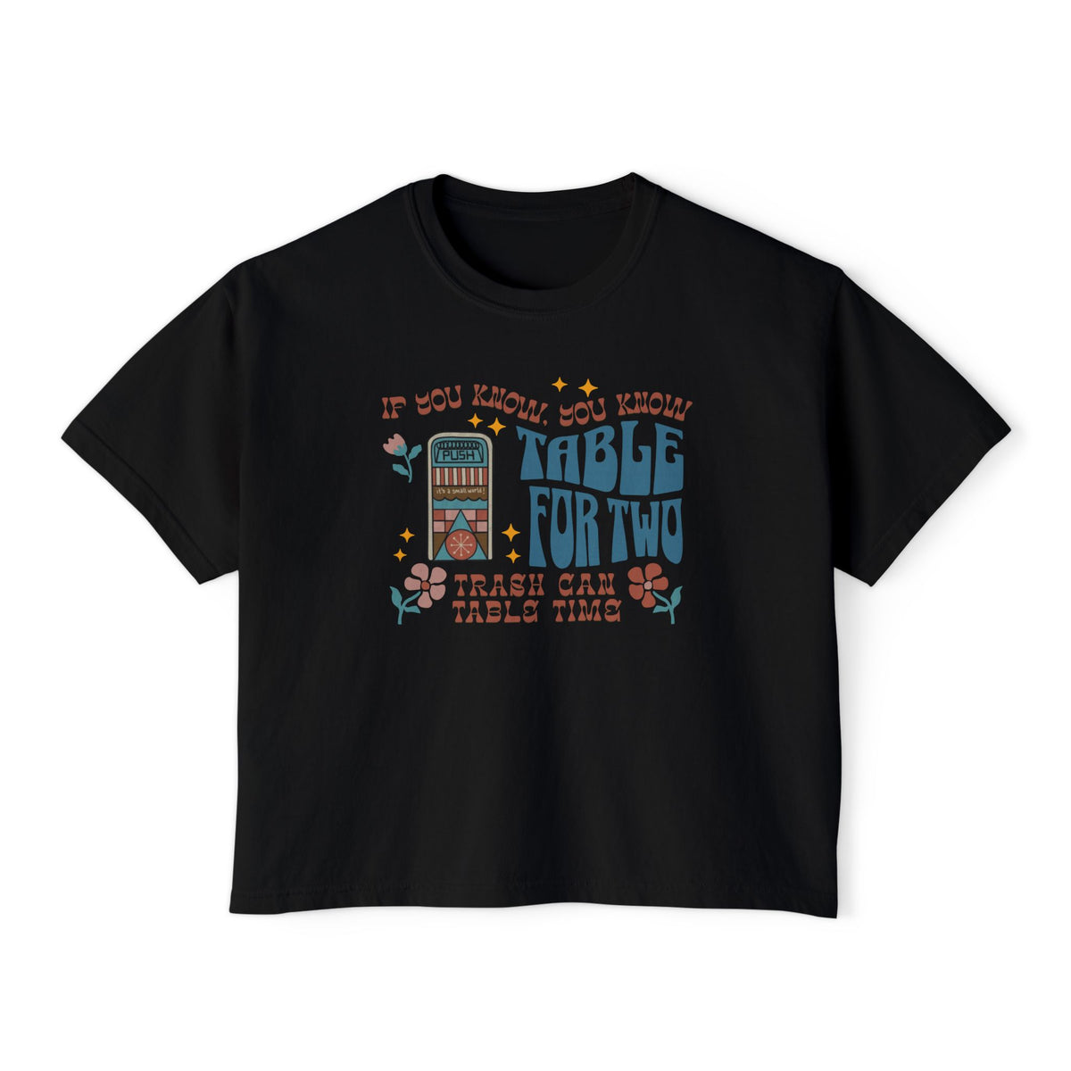 Table For Two Comfort Colors Women's Boxy Tee
