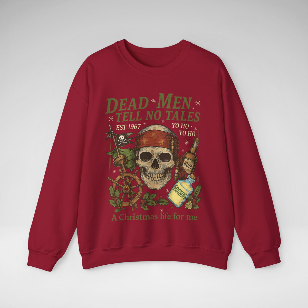 Dead Men Tell No Tales - A Christmas Life for Me Gildan Unisex Heavy Blend™ Crewneck Sweatshirt